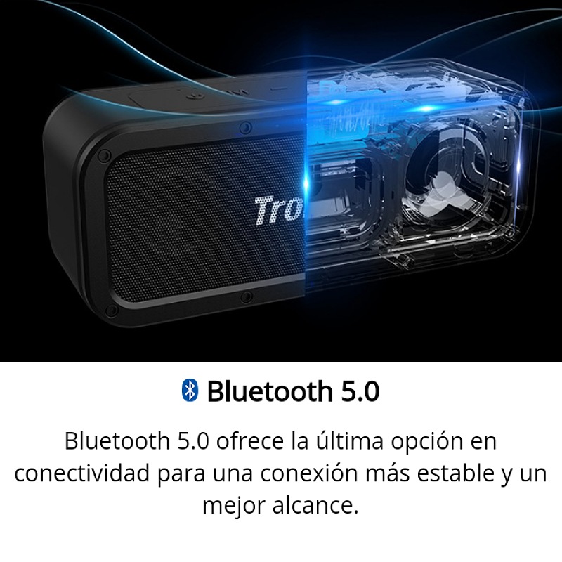 Parlante bluetooth Tronsmart Bang Max 130W, resistente al agua IPX6, hasta  24 horas de reproducción, luz led, función karaoke y guitarra, negro -  Coolbox